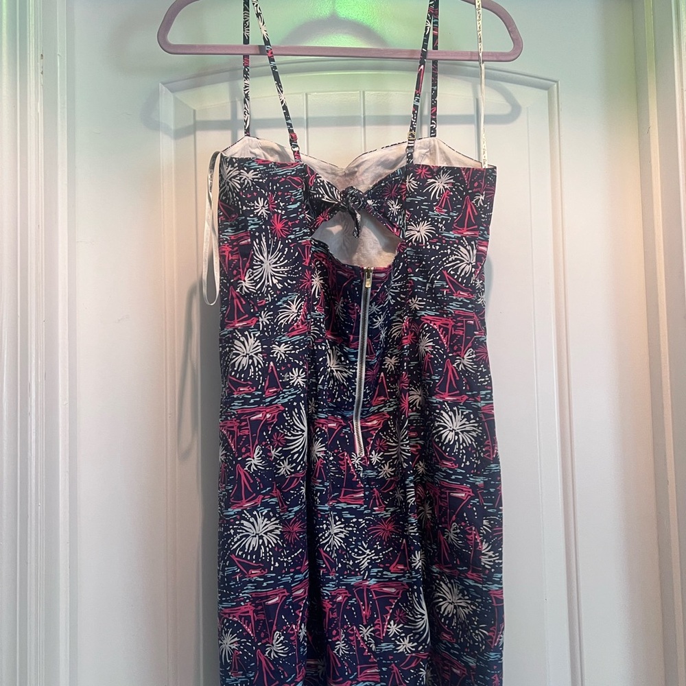 lilly pulitzer sparks fly Navy Sailboat Print Spaghetti-Strap Dress - Unbranded - Picture 2 of 4